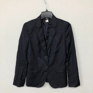 J Crew Women Blazer Jacket Suit Top Size 4 Wool Blend M034 -22